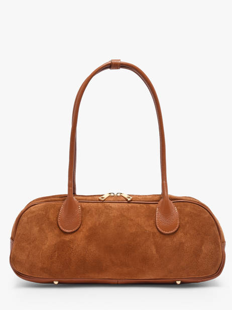 Shoulder Bag Velvet Caviar Leather Milano Brown velvet caviar VC25112