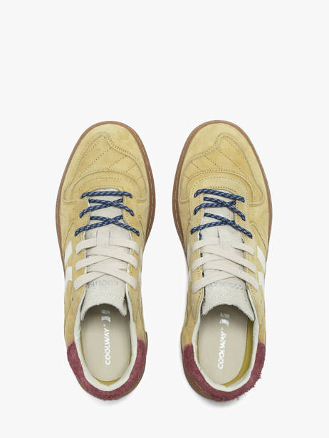 Sneakers In Leather Coolway Yellow men 8693817 other view 4