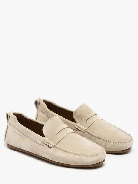 Moccasins In Leather Tommy hilfiger Beige men 5789ACI other view 2