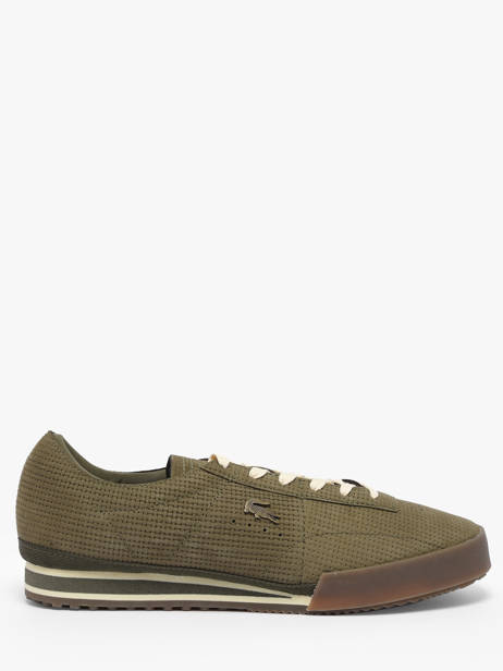 Sneakers In Leather Lacoste Green men 1SMA0067
