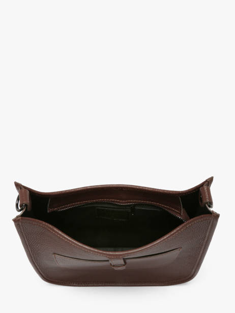 Sac Bandoulière Caviar Cuir Milano Marron caviar CA25068 vue secondaire 3