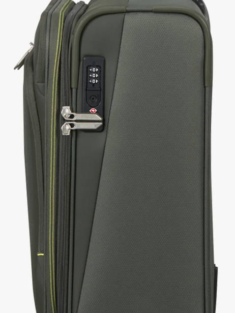 Expandable Cabin Luggage American tourister Green wanderlite 158076 other view 1