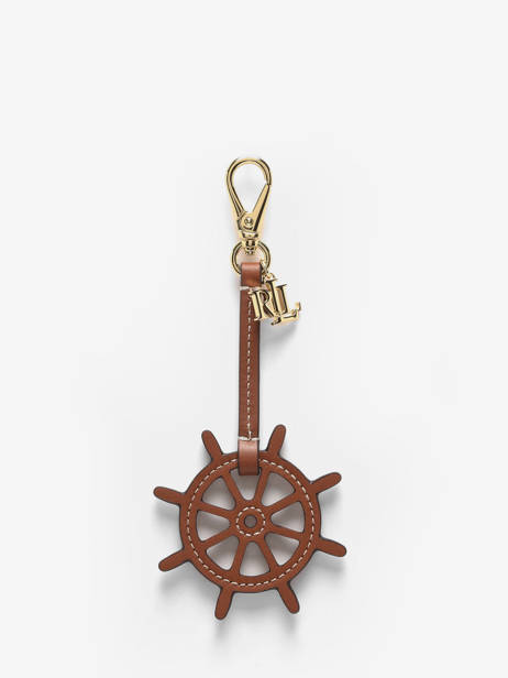 Leather Wheel Bag Charm Lauren ralph lauren Brown dryden 32P09308