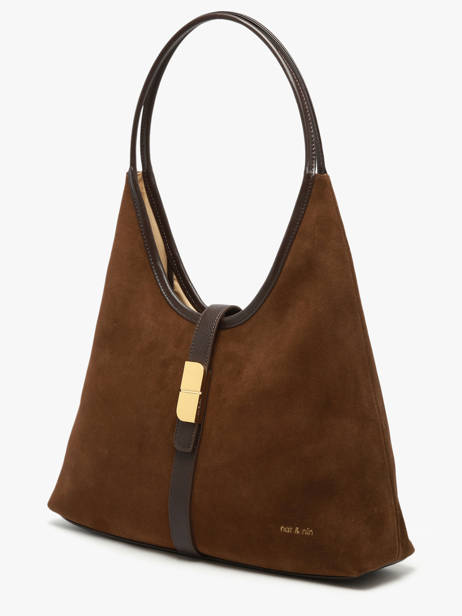 Shoulder Bag Vintage Leather Nat et nin Brown vintage ROMEO other view 2