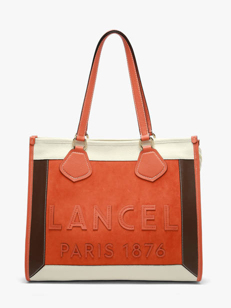 Sac Porté épaule Cabas D'ete Cuir Lancel Orange cabas d'ete A13369