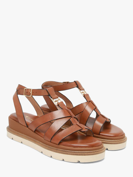 Sandals In Leather Tamaris Brown women 46 other view 1