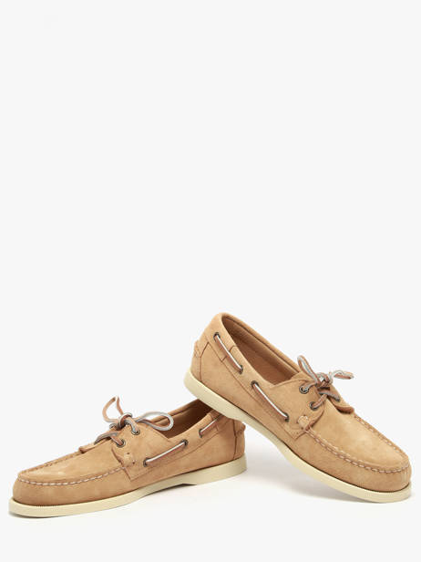 Chaussures Bateau En Cuir Sebago Beige men 7111PTW vue secondaire 3