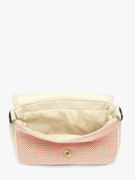 Shoulder Bag Tressage Cotton Hindbag Pink tressage TS other view 3