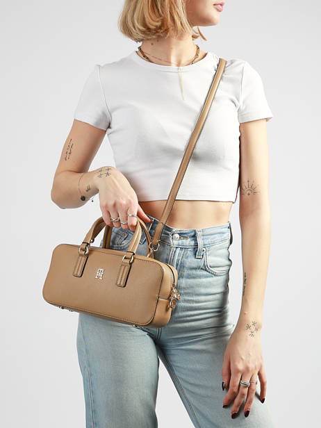 Sac Bandoulière Th Daily Polyester Tommy hilfiger Marron th daily AW18378 vue secondaire 1
