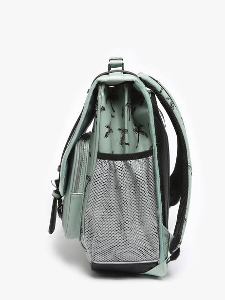 3-compartment Backpack Cameleon Green vintage north PBVWSD39 other view 2