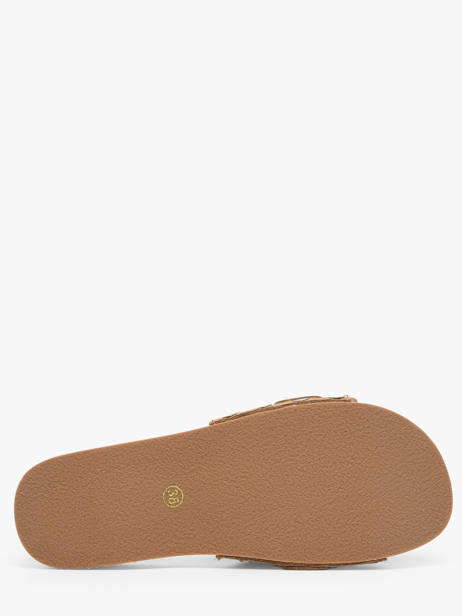 Mules En Cuir Colors of california Marron women HCBAYL05 vue secondaire 4