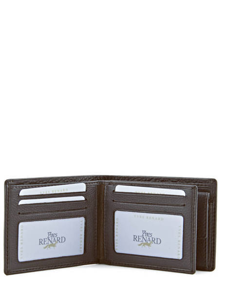 Wallet Foulonne Leather Yves renard Brown foulonne 2377 other view 4