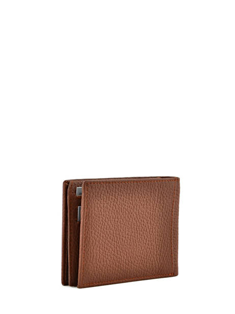 Portefeuille Cuir Crinkles Marron caviar 14074 vue secondaire 1