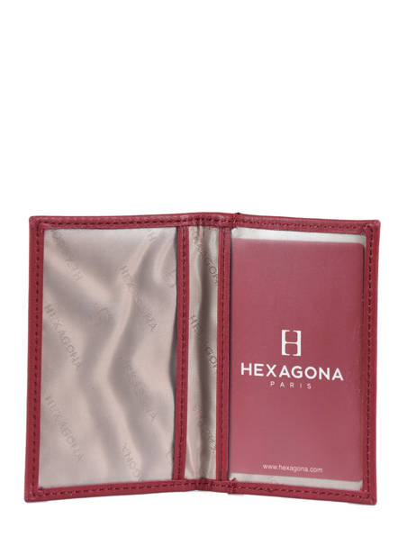 Porte Cartes Soft Cuir Hexagona Rouge soft 227492 vue secondaire 1