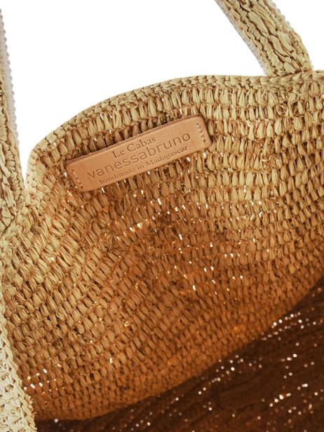 Large Cabas Tote Bag Raffia Sequins Vanessa bruno Beige cabas raphia 64V40411 other view 4