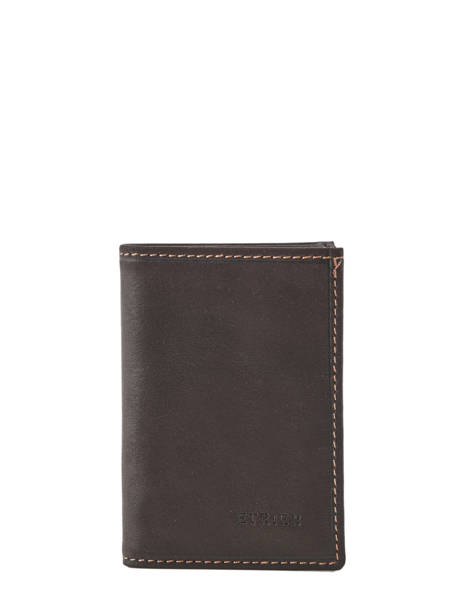 Card Holder Oil Leather Etrier Brown oil EOIL013