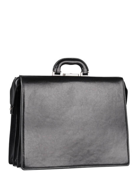 Leather Crosta Briefcase 3 Compartments Etrier Silver crosta ECRO04 other view 2