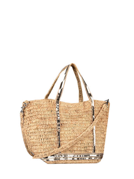 Handbag Le Cabas Raffia Sequins Vanessa bruno Beige cabas raphia 64V40435 other view 2