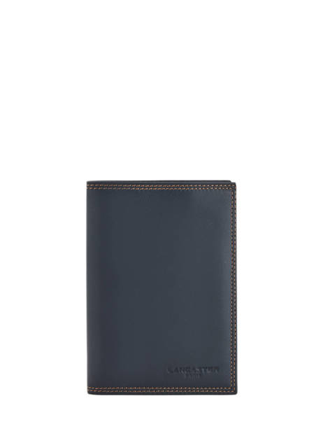 Wallet Leather Lancaster Blue soft vintage homme 120-13