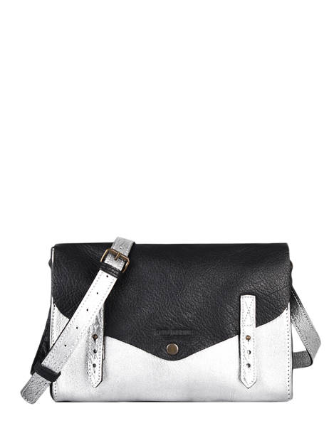 Leather L'indispensable Argento Crossbody Bag Paul marius Silver argento INDISARG