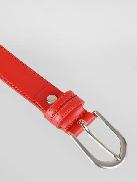 Belt Petit prix cuir Red belt 25 other view 1