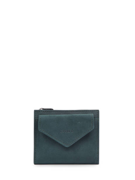 Suede Leather Etincelle Coin Purse Etrier Green etincelle nubuck EETN810