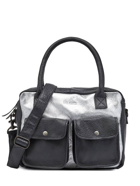 Leather Dandy Argento Business Bag Paul marius Silver argento DANDYARG