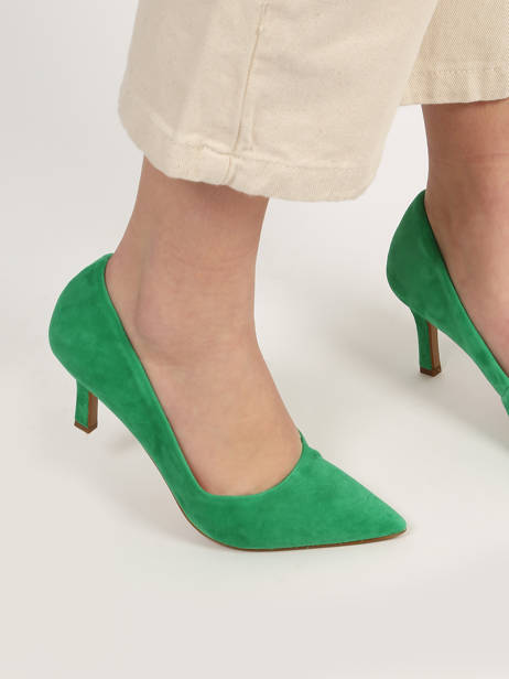 Stiletto Heel  Pumps In Leather Tamaris Green women 20 other view 2