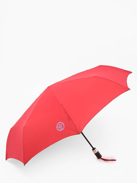 Umbrella Mini Automatic Lancel Red parapluie L205 other view 1