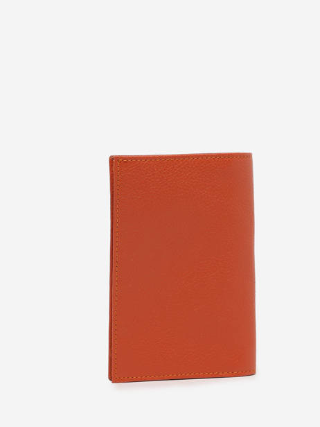 Leather Document Holder Madras Etrier Orange madras EMAD429 other view 2